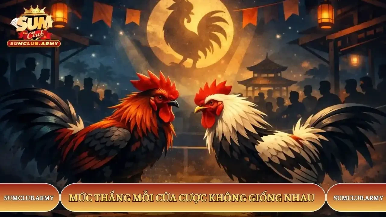 Mức thắng mỗi cửa cược không giống nhau