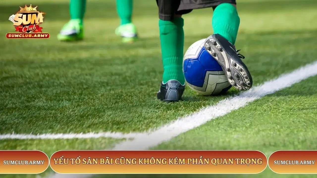 Yếu tố sân bãi cũng không kém phần quan trọng